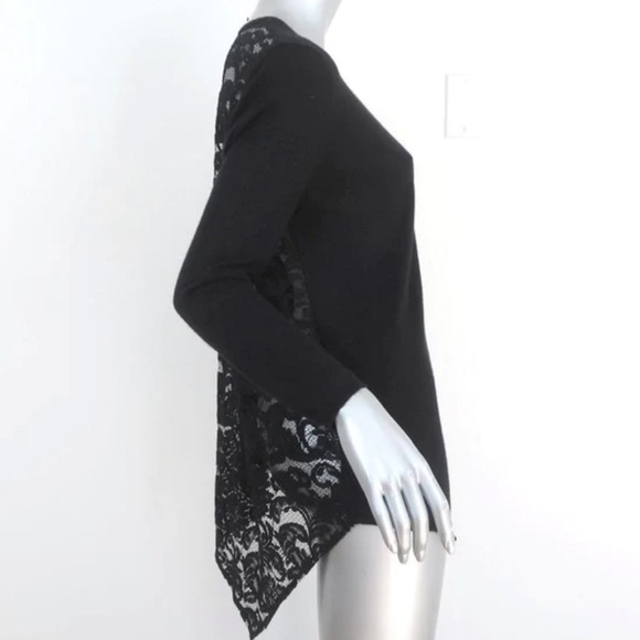 Joie Lace Back Pullover Asymmetric Sweater l - Picture 5 of 6